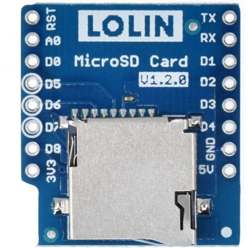 Micro SD Shield V1.2.0 for LOLIN (WEMOS) D1 mini TF