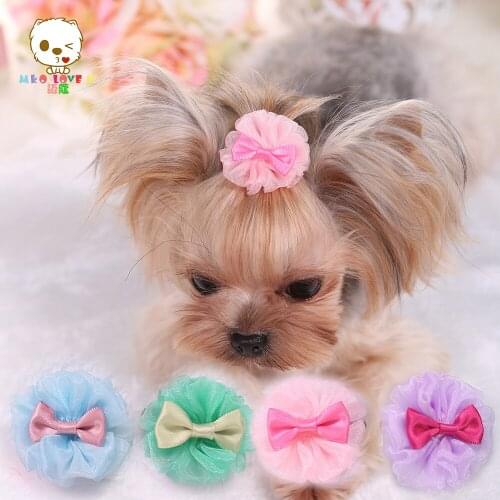 Teddy Mai Kou Yorkshire VIP pet dog Eugen bubble hairpin hair yarn 40pcs