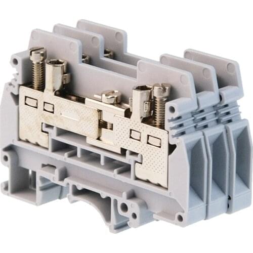 Test Disconnect Terminal Block Din Rail Terminal Block URTK/S Connector Screw Connection 10Pcs Screw Connection Conductor