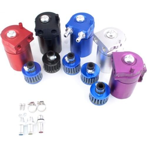 Universal 300ML Oil Catch Tank Can Oil Tank Reservoir Exhaust Gas Filter Pot With Air Filter Fuel Supply System Fuel Tanks