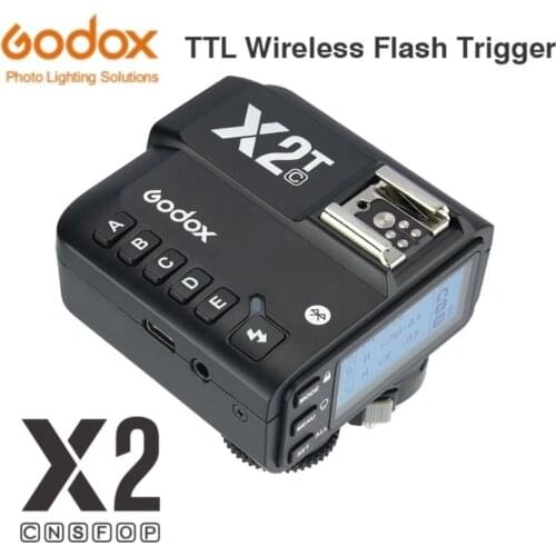 Godox X2-T Flash Trigger Wireless Transmitter TTL 1/8000s HSS for Canon Nikon Sony Fuji Olympus Pentax