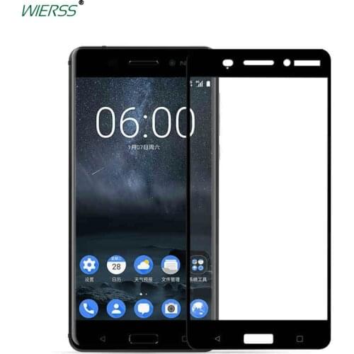 For Nokia 6 (2017 Android 7 7.0) Nokia6 fFull Cover Tempered Glass Screen Protector for Nokia 8 TA-1012 7 Plus Film