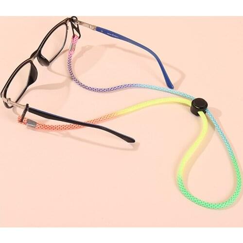 1/2pcs Portable Face Mask Hang on Neck String Gradient Face Mask Lanyard Handy&convenient Safety Mask Rest Ear Holder Rope
