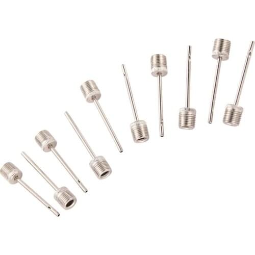 10pcs Standard Size Needle Adapters Inflating Pump Needle Valve Adaptor Soccer Basketball Football Sports Ball Pump Needle