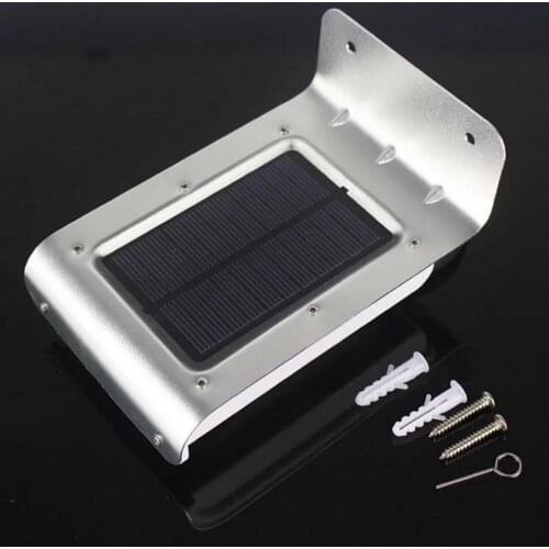 16 LED Solar Power Motion Sensor Garden Yard Security Lamp Wireless Waterproof Outdoor Lighting Lamp 120 Degrees Sensing Angle