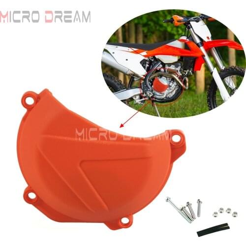 ABS Orange Motorcycle Engine Clutch Cover Guard Stator Protection Case For SX-F XC-F EXC-F 250/350 2015-2017 2018