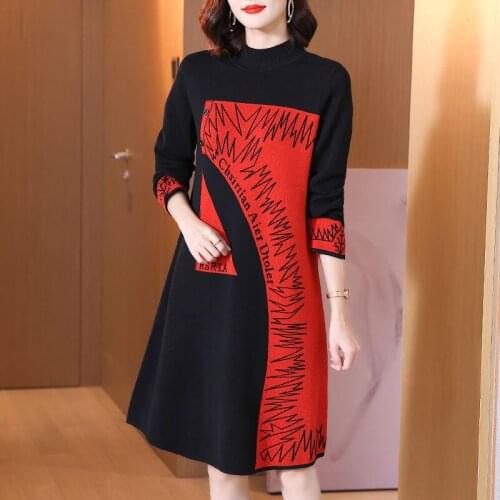 AMYGU Fashionable Knitted Dresses