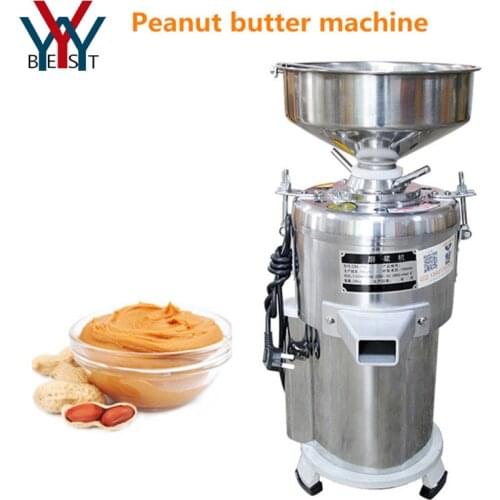 40kg/h Stainless Steel Peanut Butter Machine Grinder Sesame Butter Maker Commercial Nuts Almond Paste Pulping Machine 2200W