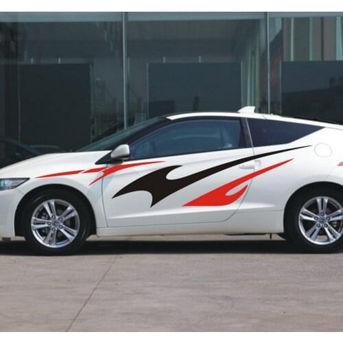 Car Decals Sports Stripes For CR-Z CRZ VEZEL FIT Vinyl Side Door stickers ZC296