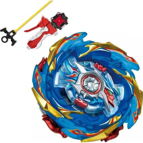 B-X TOUPIE BURST BEYBLADE B-174 SuperKing LIMIT BREAK Booster Helios Volcano With L-R Sparking Launcher Grips Sparking