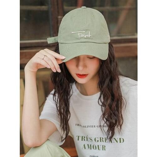 Retro Baseball Cap Hip-hop Casquette Soft Top Peaked Cap Adjustable Sunscreen Sun Hat Four Seasons Outdoor Letters Headwear