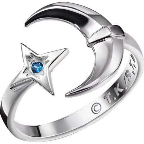 BLEACH Hitsugaya Toushirou Hyourinmaru Anime Ring Pendant Anime S925 Sterling Sliver Cosplay Ring Prop Gift