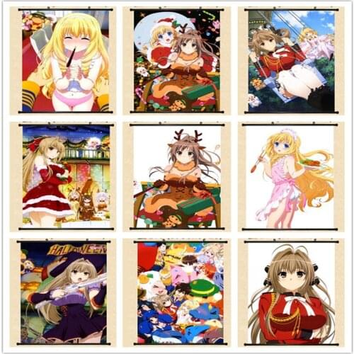 Coscase Japan Anime Amagi Brilliant Park Sento Isuzu Latifa Fleuranza Wanipee Home Decor Wall Scroll Poster Decorative Pictures