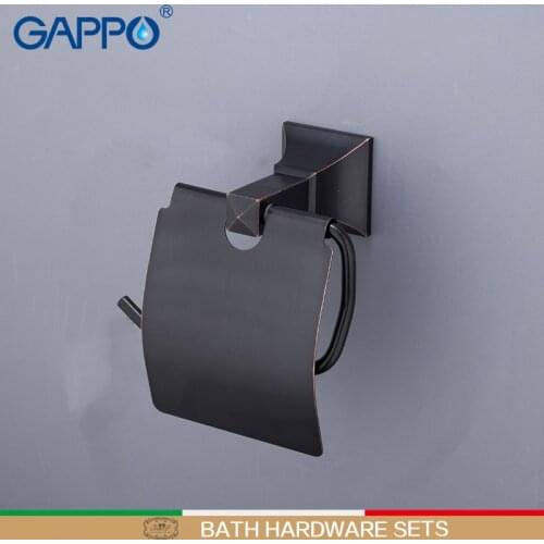 GAPPO Paper Holders Brass Paper Holders Cover roll toilet Paper Hanger holders cover Toilet Bathroom Hardware Paper Rack