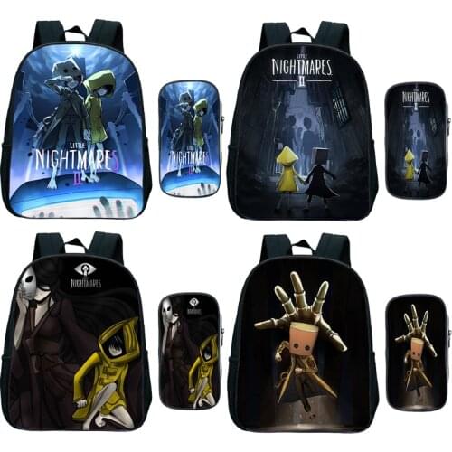 Children Little Nightmares 2 Backpack Baby Kindergarten Bags Boys Girls Bookbags School Bags Knapsack Toddler Preschool Satchel