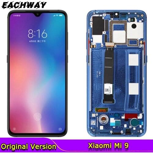 AMOLED LCD For Xiaomi Mi 9 Display Touch Screen Digitizer Assembly Pantalla Xiaomi Mi 9 LCD With Frame Mi9 Screen Replacement