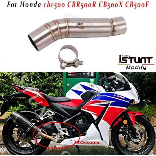 For honda cbr500 CBR 500R CBR500R CB500X CB500F 2013 to 2019 years motorcycle exhaust contact middle connector mid link pipe