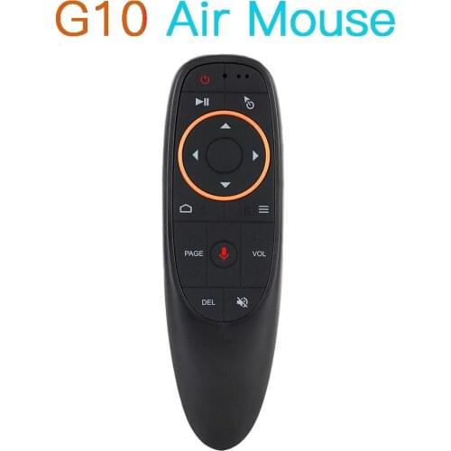 MRSVI G10 Voice Remote Control 2.4G Wireless Air Mouse Microphone Gyroscope IR Learning for Android tv box T9 H96 Max X96 mini