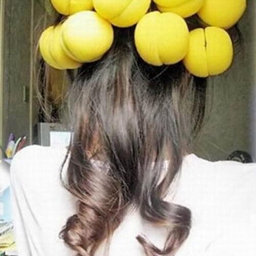 Sponge curling service Pear blossom curling Physical curling artifact Creative doughnut curling device