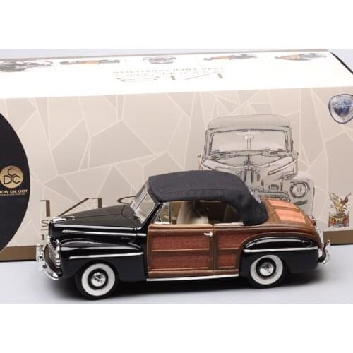 Diecast 1/18 Scale Ford Explorer Sportsman 1946 Classic Retro Vintage Car Model Adult Collection Souvenir Ornaments Display