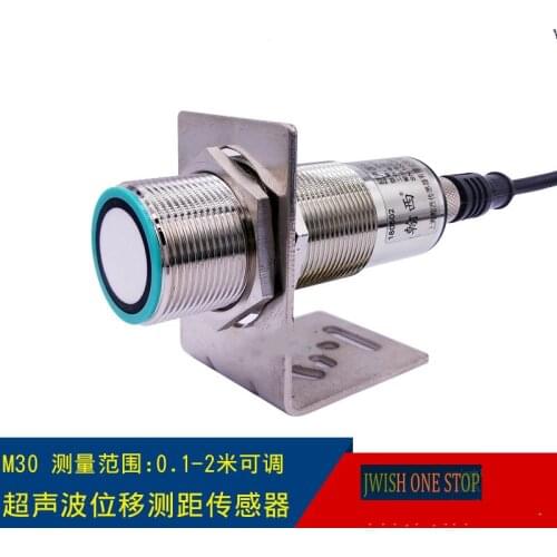 Ultrasonic displacement measurement analog voltage and current output proximity adjustable within 2 meters Connector signal
