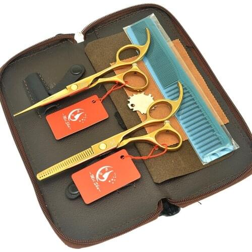 Meisha 5.5'' Professional Hairdressing Scissors Japan Steel Salon Barber Cutting Scissors Thinning Makas Haircut Shears A0010A