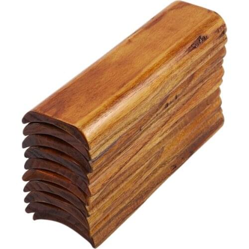 New 10 Pcs/Set Wooden Dish Japanese Sushi Plate Rectangular Plates for Dessert Fruits Dishes