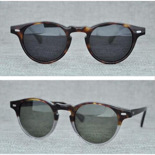 LKK UNISEX Stylish round sunglasses Women Luxury Acetate Sun Glasses Classic Retro Outdoor Eyewear Oculos De Sol Gafas