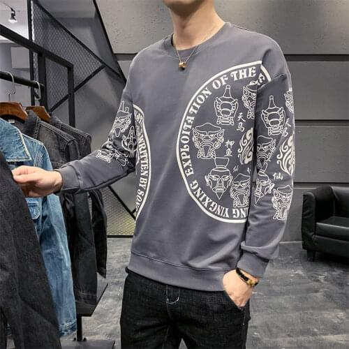Pullover Sweatshirts Print Hoodies Japanese Streetwear Casual Hoodie Mens Chinese Style Printing Hip Hop Tops Hoodie Sweatshirt