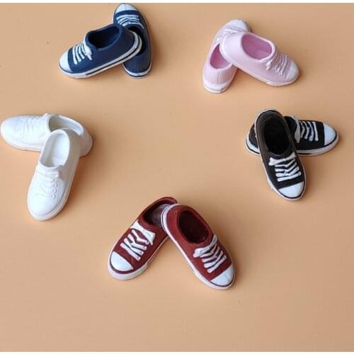 Sale 1 Pair Fashion Flat Shoes For OB22 21 23 Heart Licca Sport Popular Plastic Shoes Doll Accessories