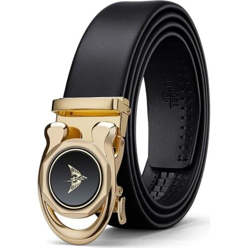 WILLIAMPOLO Blet For Men 2020 Luxury Brand Mens Leather Belt Dress Automatic Bucket Designer Belt With Gift Box PL20682-83P