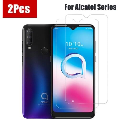 AtomBros Ultra-thin 9H Tempered Glass Screen Protector for Alcatel U5 Protective Film Guard (2 Pcs)