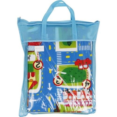 1.6*1.3*0.3cm Circuit Racing Mat City Traffic Map Rectangular Baby Crawling Mat Toy Waterproof Climbing Children Carpet Toy HWC