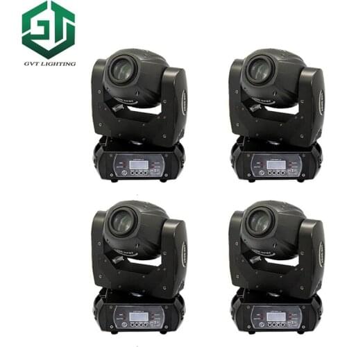 4pcs/lot Good Quality 60W Gobo LED Moving Head Light 3 Face Prism With LCD Display DMX Controller 10 Channel Spot moving heads