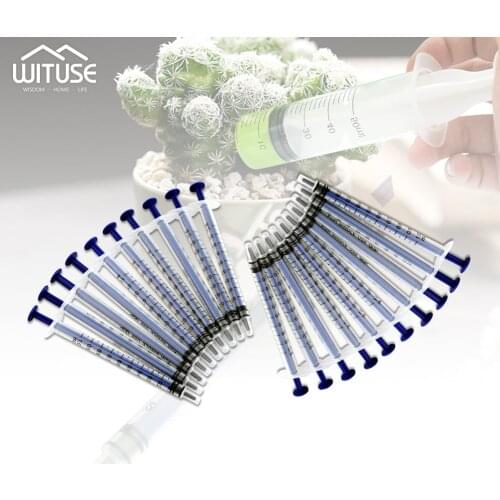 5pc 1ml Plastic Disposable Injector Syringe For Refilling Hydroponics Measuring Nutrient Syringe Not Needles Feeding Accessories