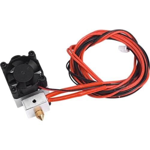3D Printer Accessories 0.4 / 1.75mm 12V 40W E3D Single Head Single Spray Aluminum Block Extruder Cooling Kit