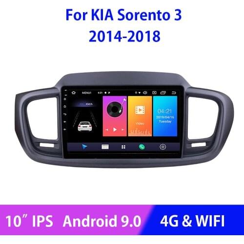 Android 10.0 Car Radio Multimedia Video Player For KIA Sorento 3 2014 2015-2018 With Canbus Colorful Light Easyconnect GPS USB