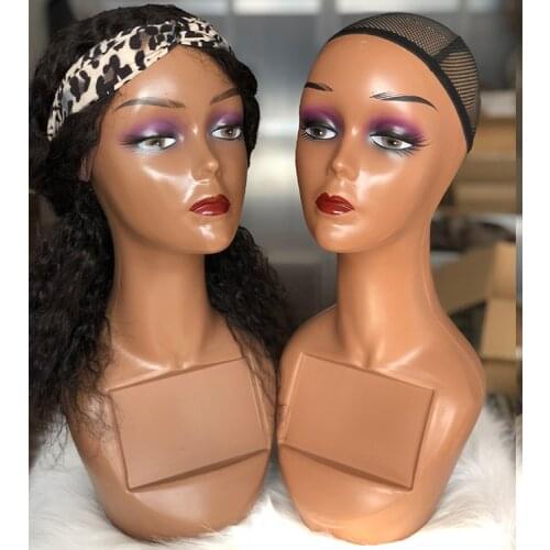 18" Female Life Size Mannequin Head for Wigs Hats Sunglasses Jewelry Display