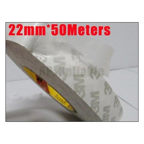 1x 22mm *50M 3M9080 2 Sides Coated Sticky Tape for Mobilephone LCD Panel Display Case Bond Repair, Nameplate LED Strip Joint