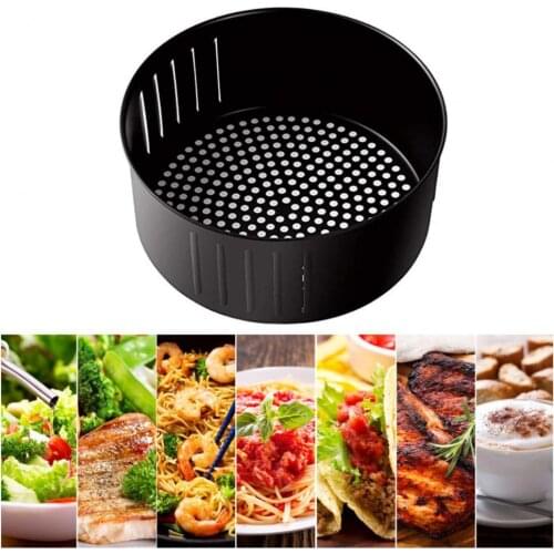 2.5L/3.6L Fryer Basket Anti-stick Moisture-proof Lightweight Replacement Basket For Kitchen Black Large-capacity Storage Box