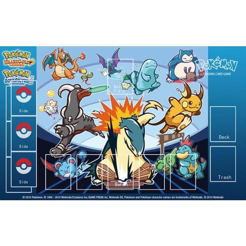 Pokemon Playmat Mat Pad Table Card Game Crobat Snorlax Charizard Raichu Animal Pattern Mousepad Toys