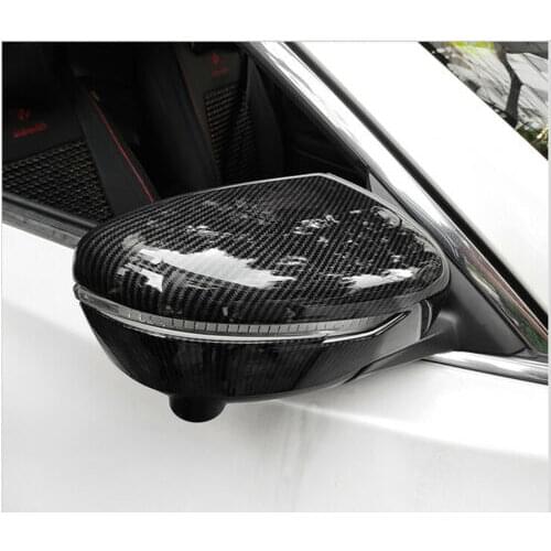 Rearview Side Mirror Fiber Cover Trim Shell for 2015-2021 Nissan Murano Molding Car Accessories Decoration Style