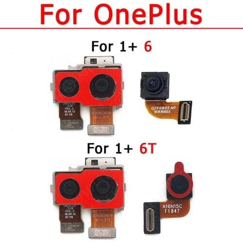 Original Rear Front Camera For OnePlus 6 T One Plus 6T Selfie Frontal Back Facing Backside Camera Module Flex Repair Spare Parts