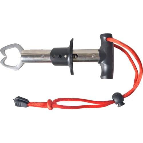 Portable Fishing Gripper Stainless Steel Fish Lip Grabber Powerful Grip Trigger Ice Sea Fishing Tackle Gear Accessory