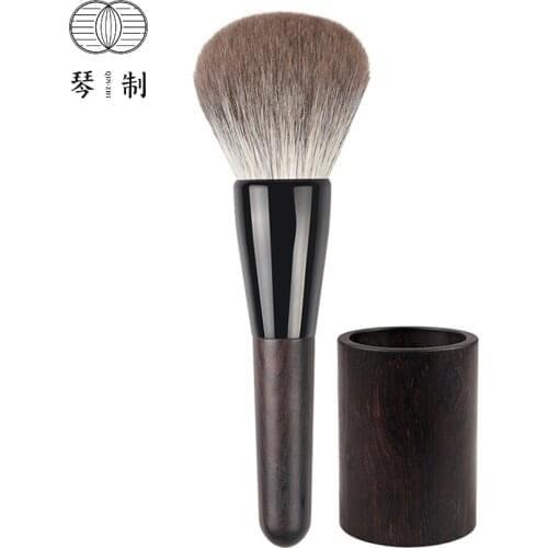 QINZHI Professional Handmade Make Up Brush 001 Large Round Face Powder Brush Soft Snow Fox Hair Makeup Brushes