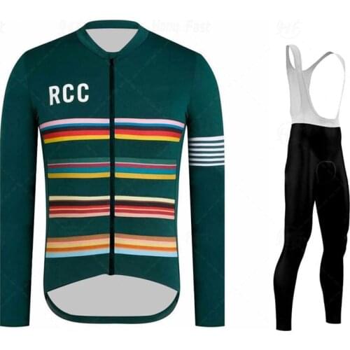 RCC 2021 Breathable Long Sleeve Cycling Set Mountain Bike Clothing Autumn Bicycle Jerseys Clothes Raphaing Maillot Ropa Ciclismo