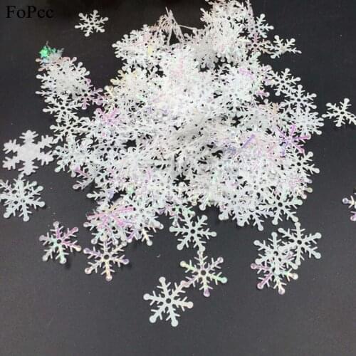 1.5/2/3cm Snowflakes Christmas Ornaments For New Year/Festival/Room Layout/Wedding Party Spilled Drip DIY Party Decoration