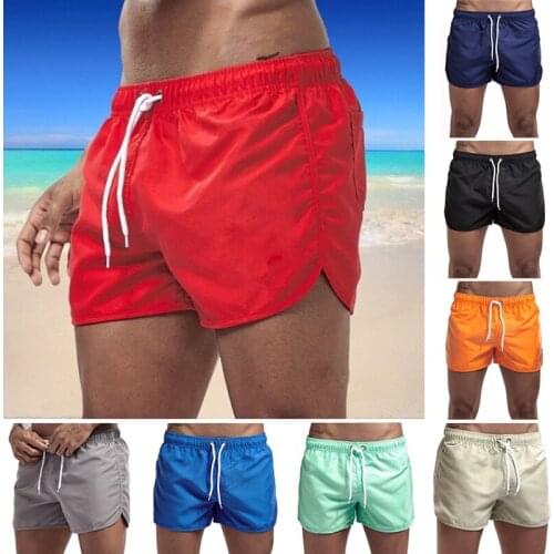 Summer Leisure Mens Shorts outdoor fitness beach sports Solid Color breathable wear jogging beach Casual Shorts Hot