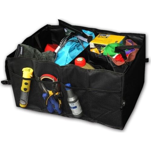 Foldable Car Organizer Trunk Box Portable Bag Storage Case Cargo Black For Auto Trucks SUV Trunk Box Box