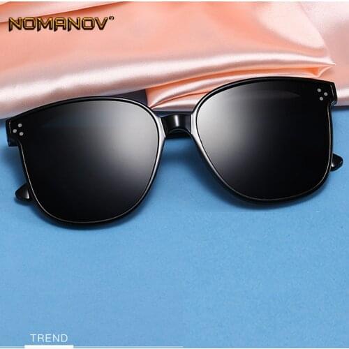 Retro Oversized Round Ladies Fashion Sun Glasses Polarized Mirror Sunglasses Custom Made Myopia Minus Prescription Lens -1 to -6
